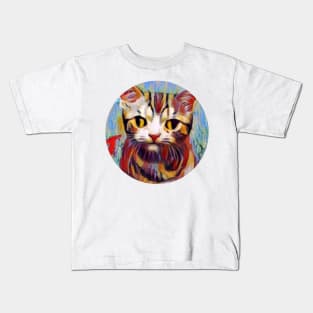 Bright-Eyed floppy cat Kids T-Shirt